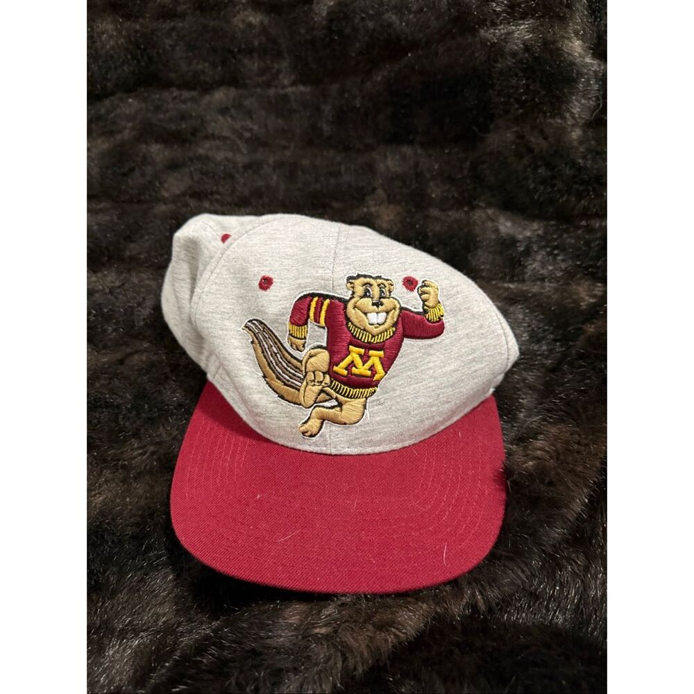 Minnesota Gophers Hat Blockhead Embroidery Baseball Cap OSFM Snapback